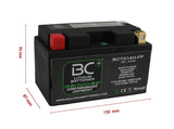 BCTX14H-FP | MOTORBIKE BATTERY LITHIUM LIFEPO4, 12V